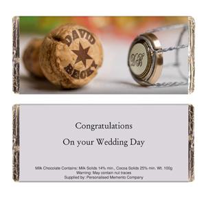 Champagne Cork Chocolate Bar