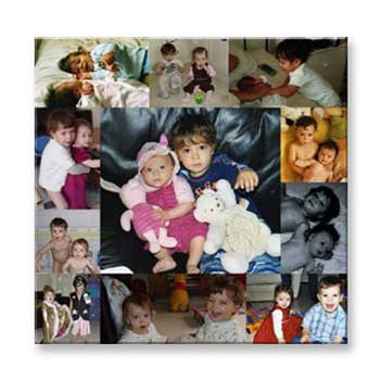 Christening Canvas Photo Montage