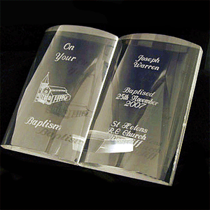 Personalised Crystal Baptism Bible