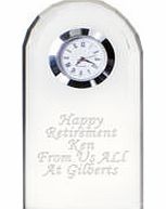 personalised Crystal Clock