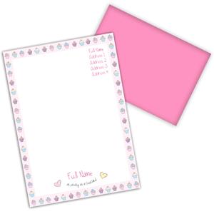 Cupcake Stationery Set