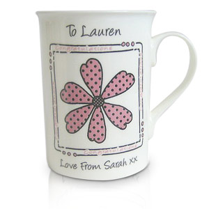 personalised Daisy Message Mug