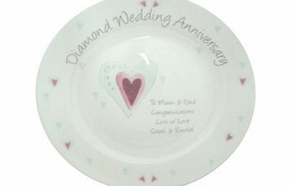 Diamond Anniversary Plate