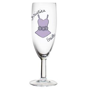 Dotty Wedding Bride Flute