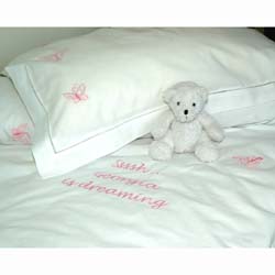 Embroidered Childrens Duvet Cover