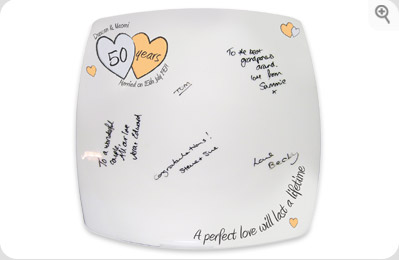 `erfect Love`Golden Anniversary Message Plate