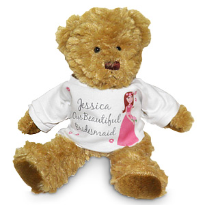 Personalised Fabulous Bridesmaid Teddy Bear