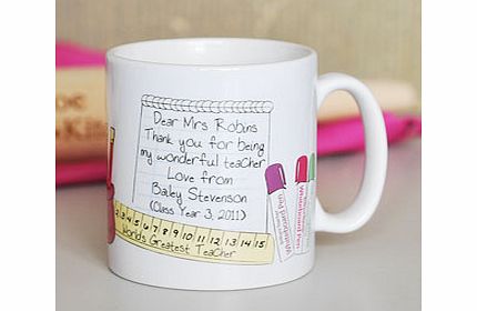 Female Teacher Books Mug