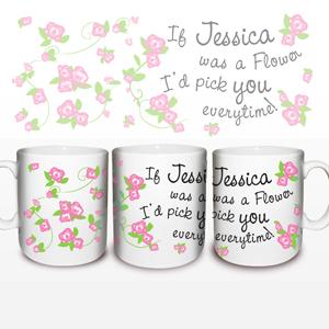 Personalised Floral Pattern Mug