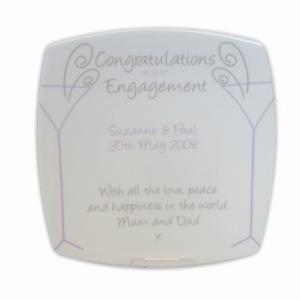 Flutes Anniversary Square Plate