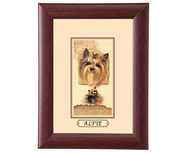 personalised Framed Dog Breed Picture -