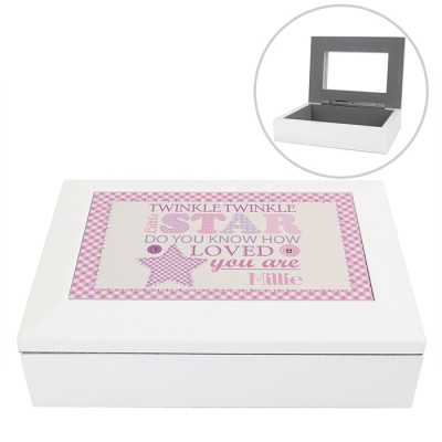 Girls White Keepsake Box