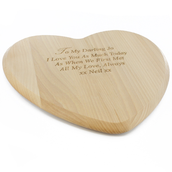 Personalised Heart Chopping Board