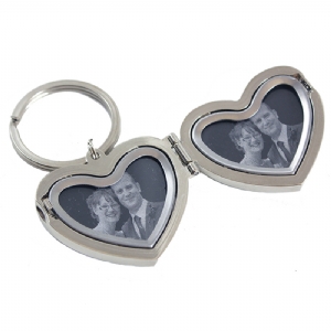 personalised Heart Photo Keyring