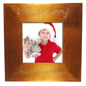 I Heart My Wooden Photoframe