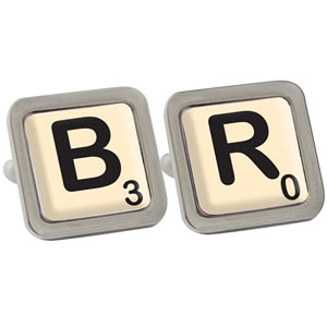 Inital and Age Cufflinks