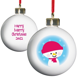 Jolly Snowman Bauble