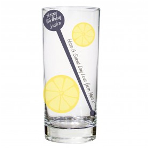 Lemon And Stirrer Hi Ball