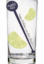 Lime  Stirrer Glass