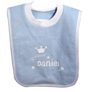 Personalised Little Prince Blue Bib