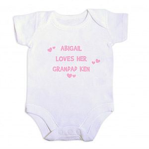 personalised Loves Pink Vest