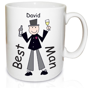 Male Wedding Character Mug