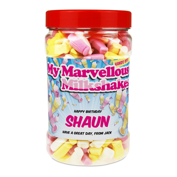 Personalised Milkshake Sweet Jar