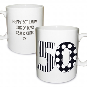 Monotone Birthday Mug