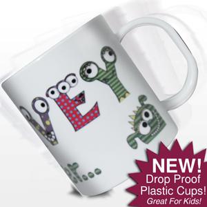 Monster Alphabet Plastic Cup