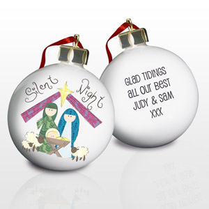 Nativity Silent Night Bauble