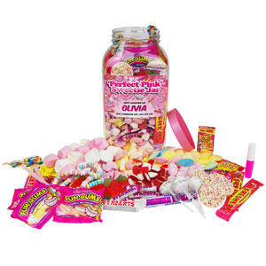 Perfect Pink Retro Large Sweetie Jar