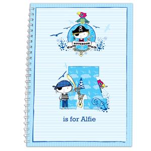 Personalised Pirate A5 Notebook