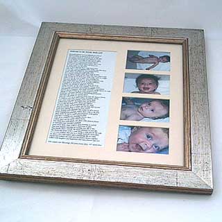 personalised Poem and Pictures (Baby)