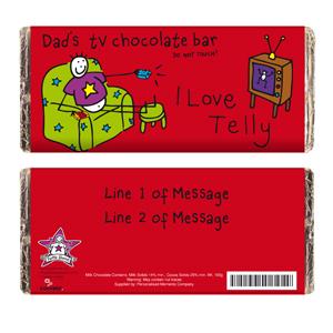 Purple Ronnie Dad TV Chocolate Bar