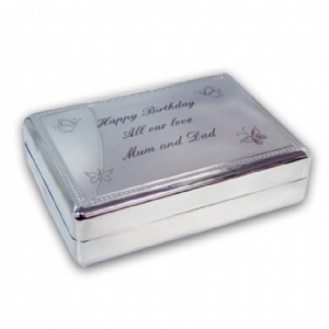 Rectangular Silver Jewellery Box