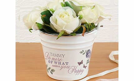 Secret Garden Porcelain Bucket