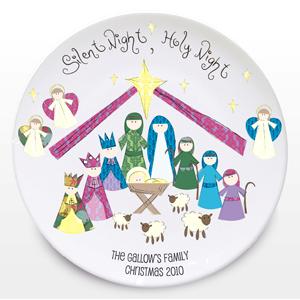 Silent Night Keepsake Plate