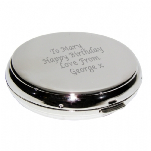 Silver Compact Mirror