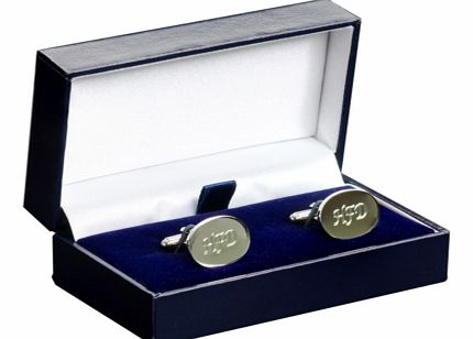 Silver Oval Cufflinks 3713CX