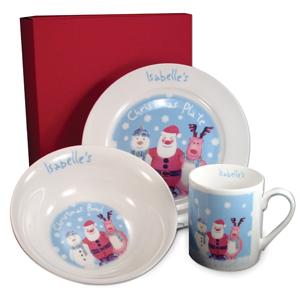 Personalised Snow Scene Breakfast Set