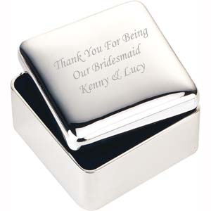 personalised Square Bracelet Box