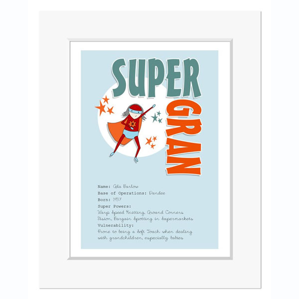 Personalised Super Gran Print