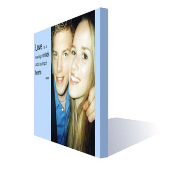 Valentine` Day Message Photo Canvas