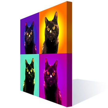 Warholesque Pet Pop Art Canvas Print