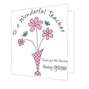 Wonderful Teacher Card