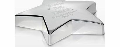 Worlds Best Teacher Star Paperweight