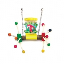 Wooden Twirler Block Swing Single