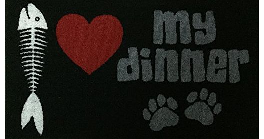 Pet Rebellion Love My Dinner Dinner Mate Absorbent Pet Food Mat 45cm x 75cm