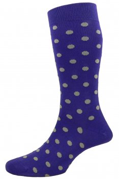 Peter Jones Purple spotted Socks from Peter Jones