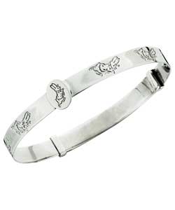 Peter Rabbit Sterling Silver Expander Bangle